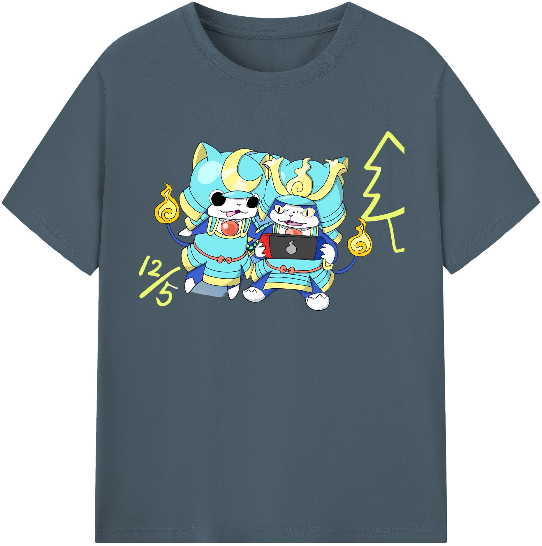 （画像用） 妖怪ウォッチ Yo-kai Watch 綿100％半袖Tシャツ（フロントプリント）